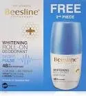 BEESLINE ROLL-ON WHITENING DEODORANT SPORT PULSE 50 ML (1+1) OFFER PRICE 450 L.E