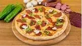 Pizza with sausage