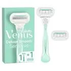 GILLETTE VENUS MACHINE DELUXE SMOOTH SENSITIVE 2 BLADES + 1 HAND  