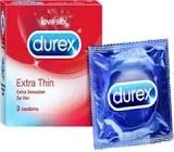 DUREX CONDOM EXTRA THIN 3 PCS IMP