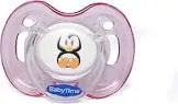 BABY TIME ROUND SILICONE PACIFIER WITH CLEAR SILICONE PROTECTIVE COVER FROM 6-18 M (BT150)