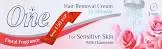 ONE HAIR REMOVAL CREAM IN SHOWER FOR SENSITIVE SKIN FLORAL FRAGRANCE 90 GM ( OFFER 1.5 POUND )
