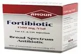 Fortibiotic 1500mg injection muscle/vein