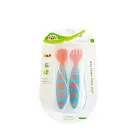 LAFRUTTA SPOON & FORK WITH RUBBER HAND AND CASE (22478)