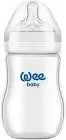 WEE BABY GLASS BOTTLE HEAT RESISTANT WIDE NECK FROM 0-6M 250 ML (145)
