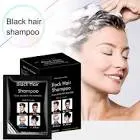 BLACK HAIR SHAMPOO SACHET TO DYE WHITE HAIR 25 ML