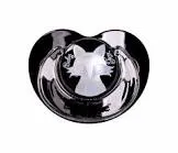 BABY TIME SILICONE PACIFIER BEVELED WITH COVER +18M BLACK 1 PCS (BT154-3)