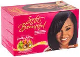 SOFT & BEAUTIFUL HAIR STRAIGHTENING SET WITH OLIVE&ARGAN&COCONUT SUPER