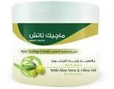 EVA MAGIC TOUCH HAIR STYLING CREAM WITH ALOEVERA&OLIVE OIL FOR DRY HAIR 100 GM
