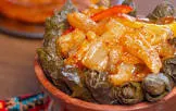 Grape Leaves Casserole with Cow Trotters