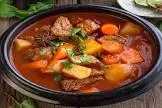 Mixed vegetable casserole with meat