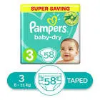 Pampers Size 3 58 Pieces