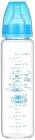 TRUE FEEDING BOTTLE SILICONE TEAT NARROW NECK +3M BLUE 240 ML (17002)