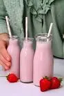 Strawberry Juice with Milk Large