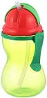 CANPOL BABIES SPORTS PLASTIC CUP WITH COVER WITH STRAW +12M GREEN 370 ML (56113)