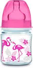 CANPOL BABIES EASY STAR ANTI COLIC PLASTIC BOTTLE WIDE NECK +0M PINK 120 ML (35226)