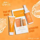 DUXGEN SPOTS PEEL-OFF MASK FOR FACE 120 ML + PEEL OFF ACTIVATING SPRAY 75 ML